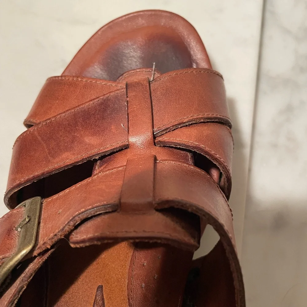 Ariat Brown Leather Sandals - Picture 7 of 11